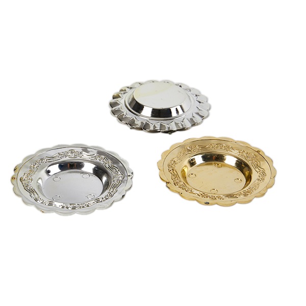 10 stk runde moussekakeplater gullpapir cupcake dessertdispl Gold