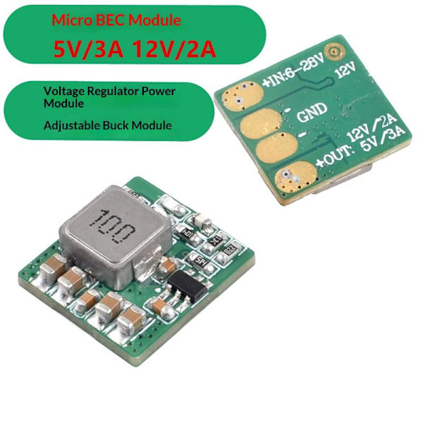 1 st Micro BEC 5V/3A 12V/2A för RC Multirotor Flygplan FPV Fri