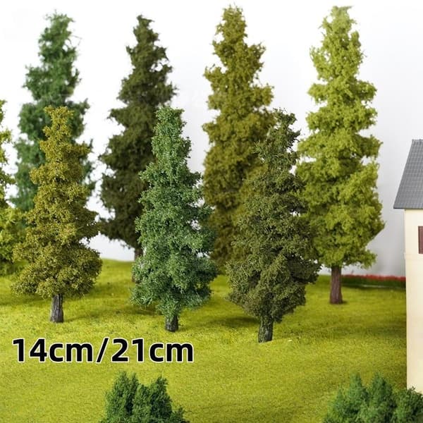 1 st 14/21 cm modell tall tåglayout simulering träd D 14CM