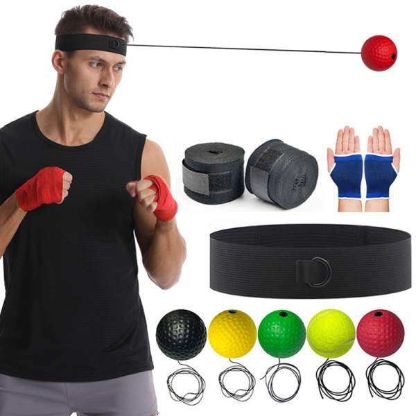 Boxningsreflexboll Utmärkt för reaktionshastighet och handögonkoordination A2