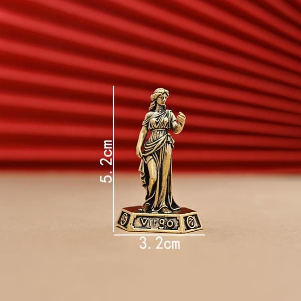 Vintage Messing 12 Stjernebillede Figurer Fint Håndværk Til A9