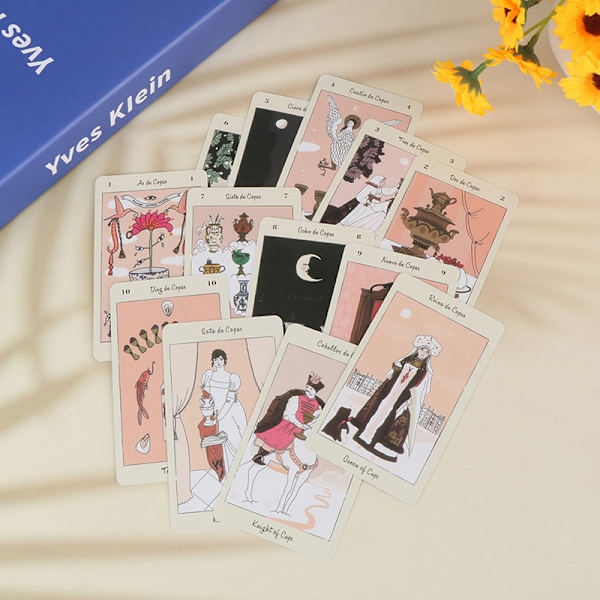 Tarot De Carlotydes med engelsk guidebok spådom för kort