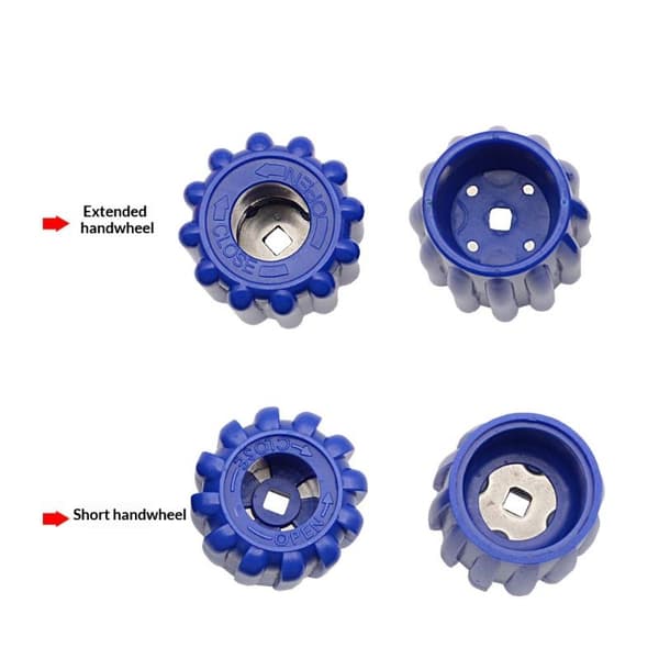 1 stk. rund form farvede dykkertanke cylinder ventiler hætte H Yellow L