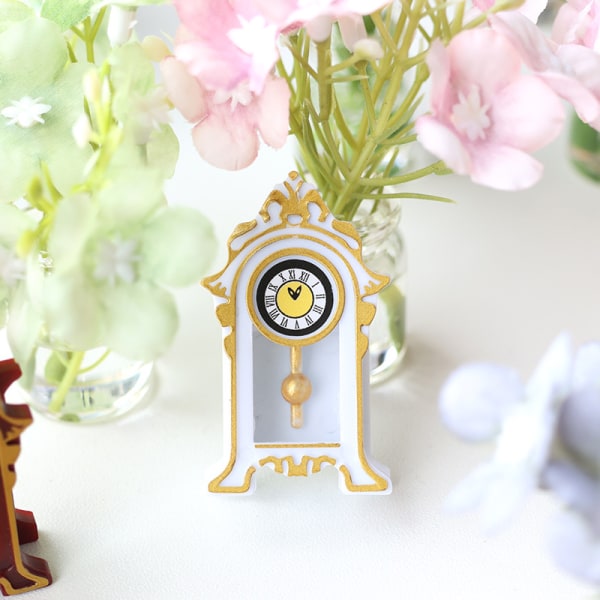 1:12 Dollhouse Miniature European Clock Herätyskello Seisova Cl