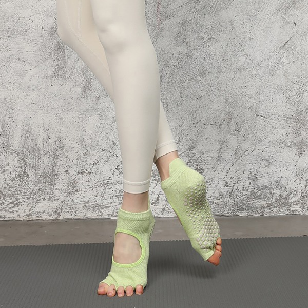 Kvinner Halvtå Ballett Yoga Sokker Sklisikker Peep Toe Anti-Slip Pi A7 7bd9  | A7 | Fyndiq