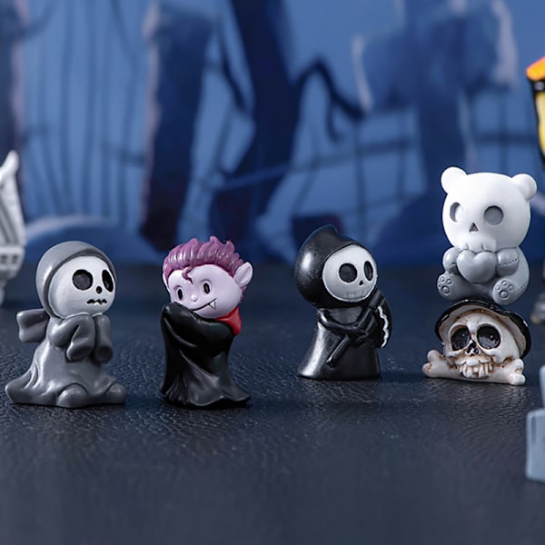 Halloween Spöke Djävul Troll Figur Dekoration Miniatyr Landskap 3