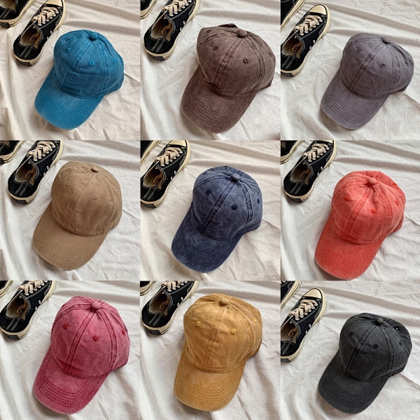 Uudet miesten ja naisten baseball-lippikset, säädettävät casual puuvillaaurinko Gray