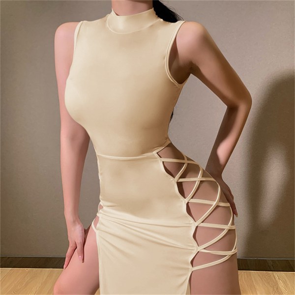 Elegant ermeløs bandasje Sexy kjole Summer Women Club Party Orange L d825 |  Orange | L | Fyndiq
