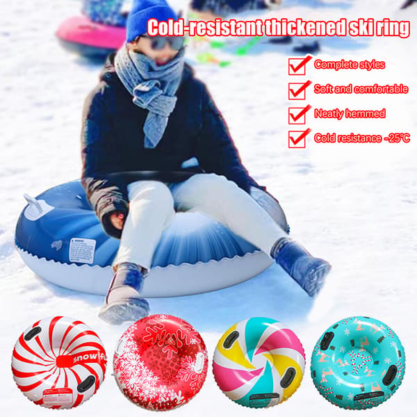 Uppblåsbar PVC-skidring, tjock snörör, vinter 8