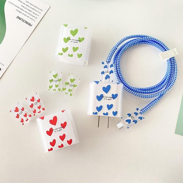 1 sett USB-kabelbeskyttelsesdeksel Original laderbeskytter A21