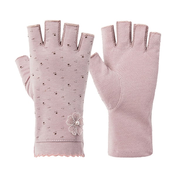 1 par Nail Art Handske UV Reduce Handskar Manikyr Tillbehör Ant Pink
