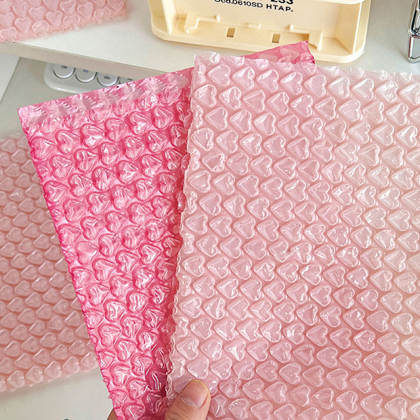 10 stk Skumpakningsposer Konvolutt PE Clear Protective Wrap Trans Rose red 15.5X20.5cm