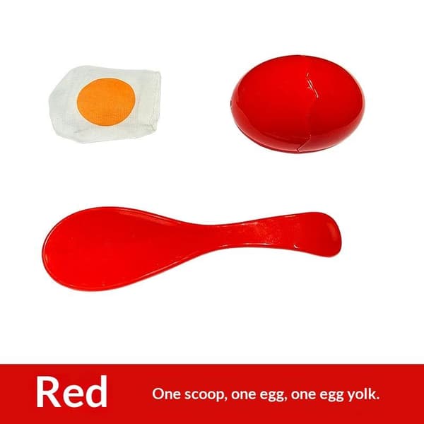 PP Træ Æg Balancering Ske Løb Spil Sæt Træning Løb C Red