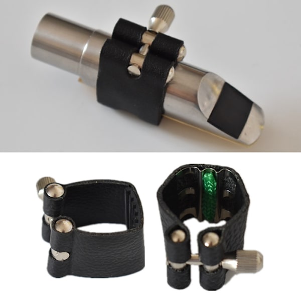 Sopran/Tenor Altsax Saxofon Mundstykke ligatur m/opfedning Tenor