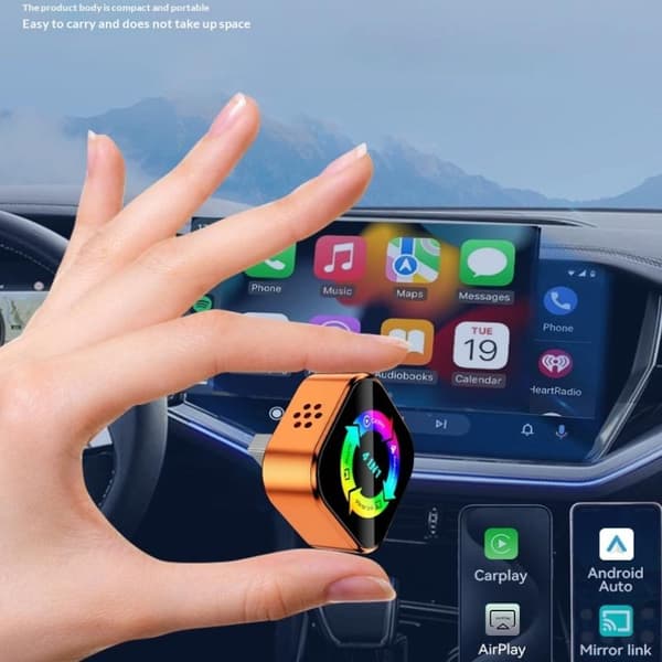4-i-1 trådløs CarPlay-adapter Android Auto Connect Airplay Mi Black