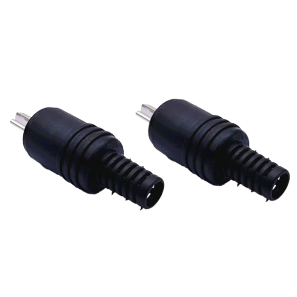 2kpl uroskaiutintyökalut Power o Musta sovitin 2 Pin Con Black