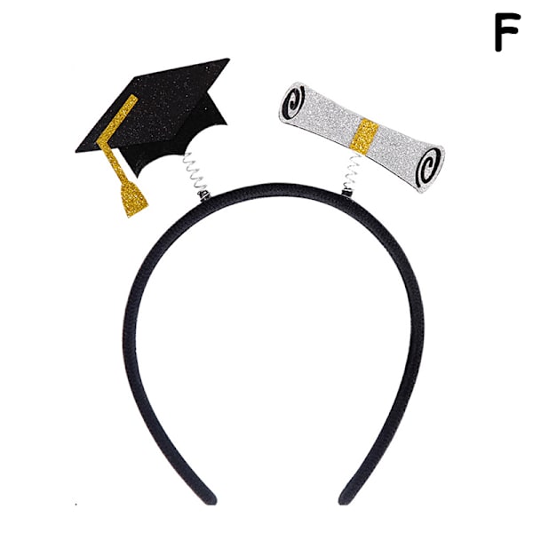Graduation Cap Pandebånd Hårbøjle Med Mini Grad Hat Mini Bache F