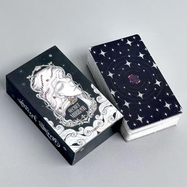 80 stk. Secret Mirror Deck-kortsett Spådomskort med guidebok