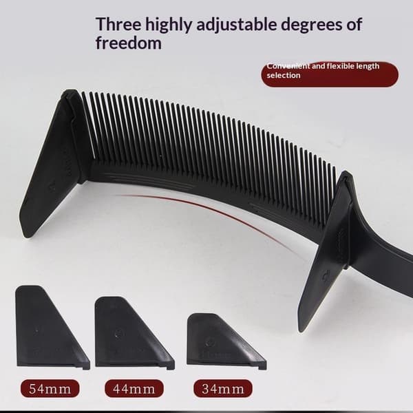 Barber Flat Top Hårkam Böjd Hårklippning Böjd Posi White