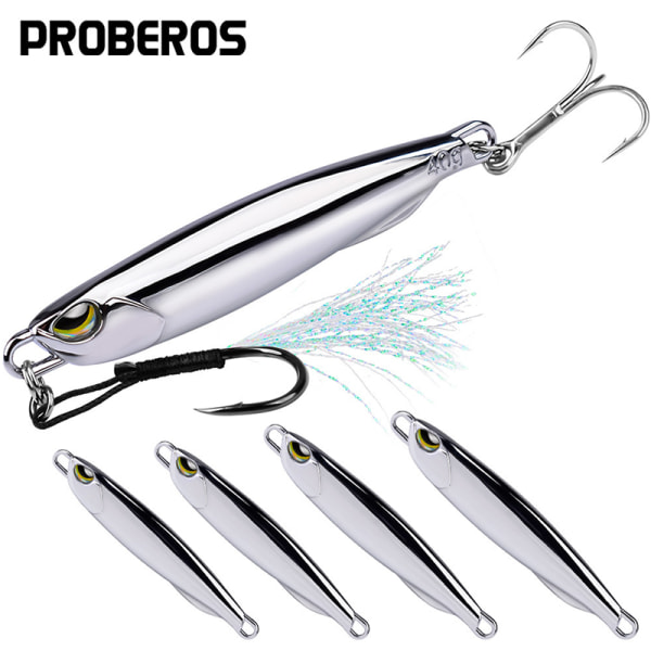 15g/20g/30g/40g Metal Jig Fishing Lure Vekter Trolling Hard Ba 30g