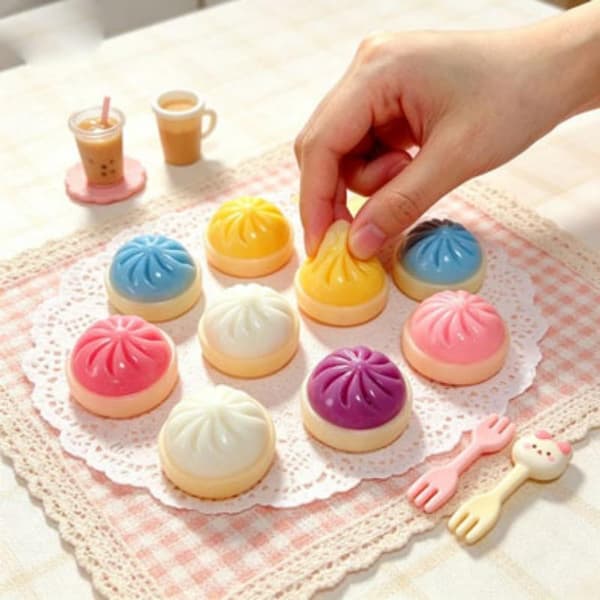 5/10 STK Mini Dumpling Leker Sakte Stigende Myk 5PCS