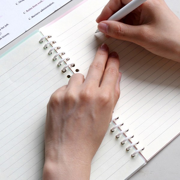 30 hull plastspiralringer for A4-papirnotebook-skrivesaker A21