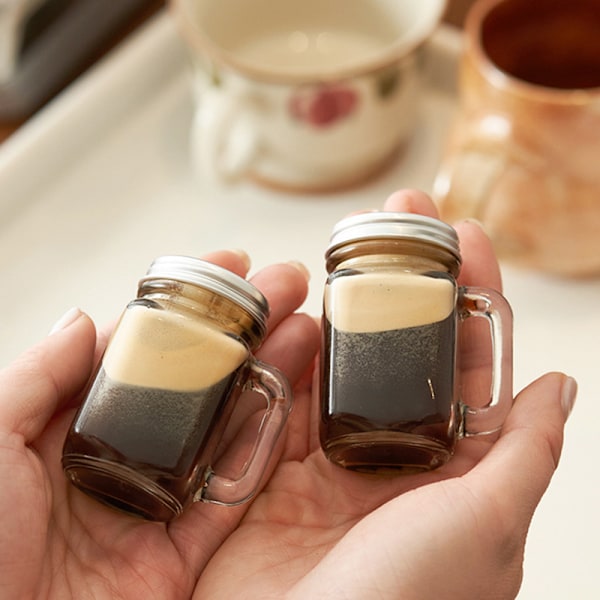 Mini Krukke for Syltetøy Honning Bærbar Lekkasjesikker Kaffe Melk Juice Bot 1PC