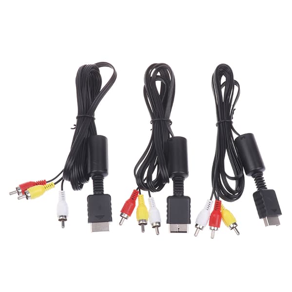 AV-kabel for PS3 PS2 PS1-konsoll o Video Extend Wire Converter 3Pcs