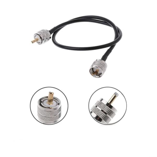 RF koaksialkabel UHF PL259 han til han stik RG58 pigtail A4