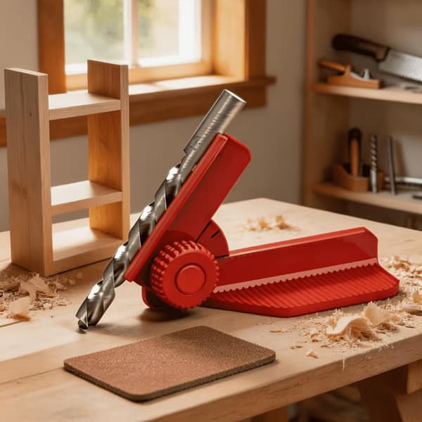 5-vinklad justerbar borrguide 0° 30° 45° 60° 90° Kort A2