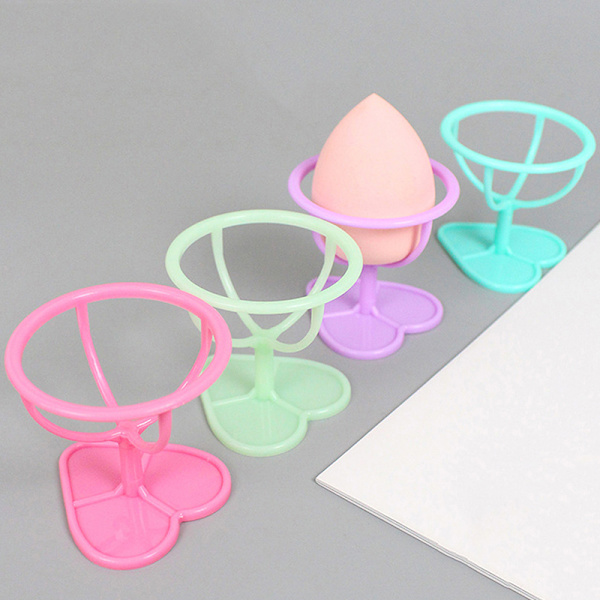 Make Up Puff Hylde Puff Opbevaringsstativ Svamp Tørringsstativ Holder Green