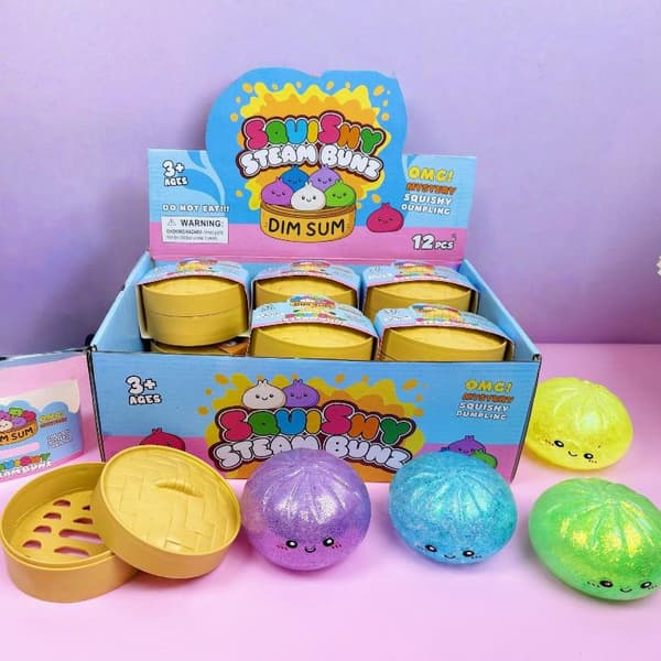 1 stk trykkdumpling Squishies e Fargerik Bolle Leketøy For Barn Voksen A2