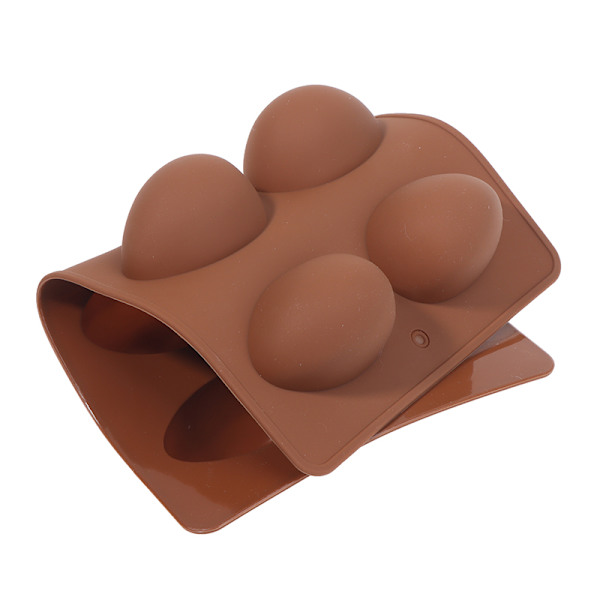 DIY 8 äggformade påskägg i silikonform för bakning av bakverk och choklad Coffee