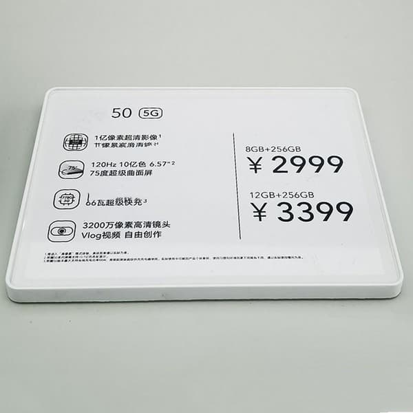 ABS Desktop Prisskilt Display Mobiltelefon Prisskilt Bord Til