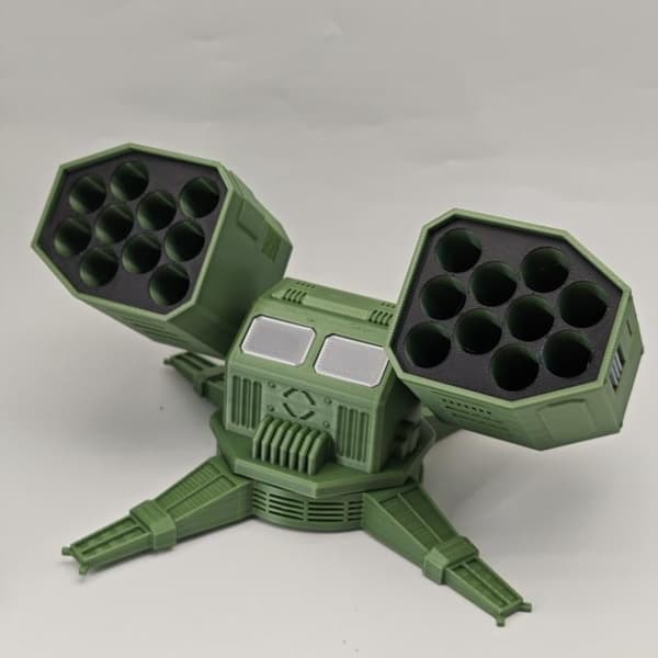 1 st 3D-printad batteriorganisatör skrivbordsprydnad med AA/AAA/ A3