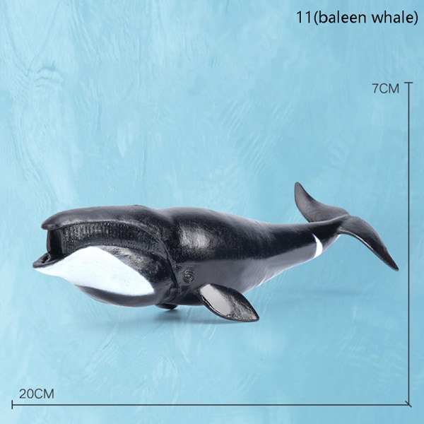Simulering Marine Sea Life-figurer Actionfigurer Ocean Anima 11(baleen whale)