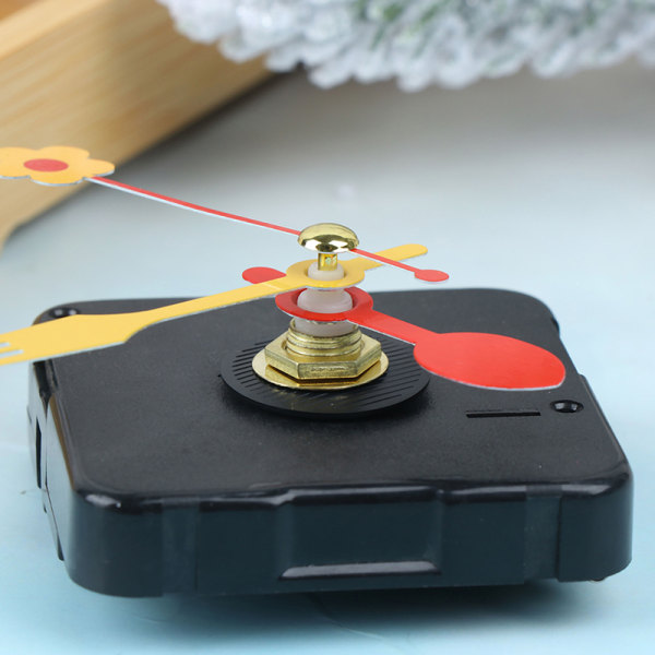 e Quartz Clock Movement Kit Spindel Mekanisme Deler Blomster Folk