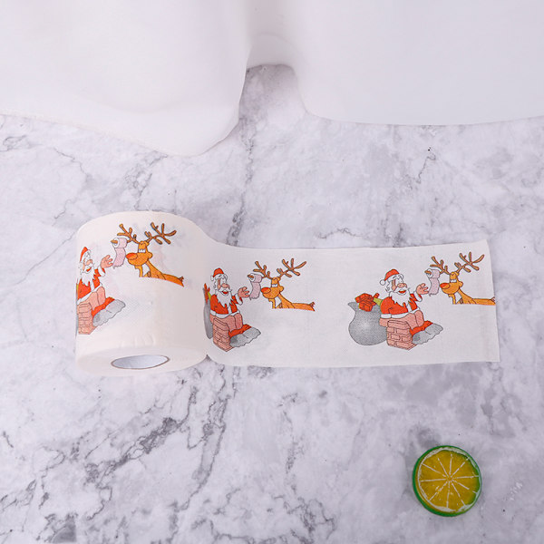 Julebordsserviet Home Julemanden Badetoiletrullepapir Christmas gift box
