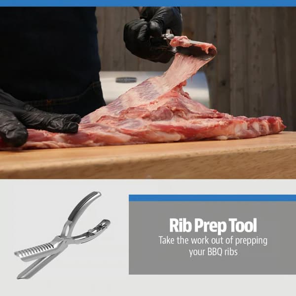 Ribbemembranfjerner i rustfritt stål BBQ Rib Skinner Med 1pc