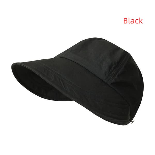 1 st vikbar solhatt med bred brätte, justerbar, snabbtorkande B Black