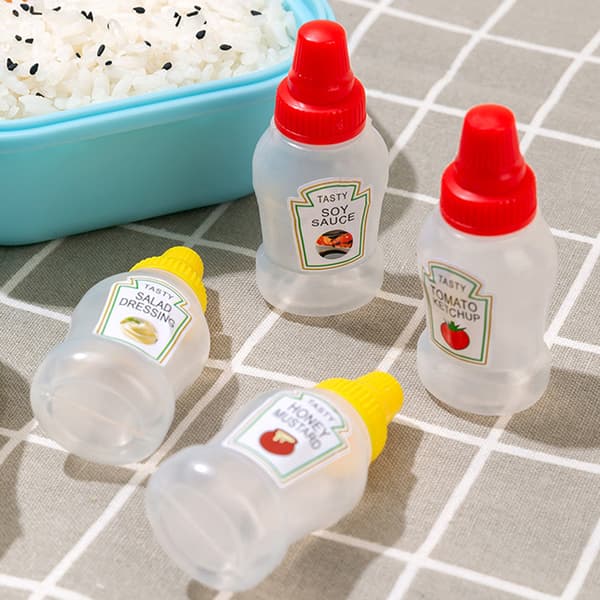 Mini Bärbar Liten Såsbehållare Tomatsås Salladsdressing Salad dressing