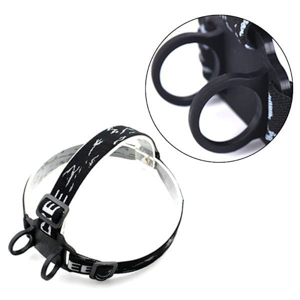 Hodebånd Hodebelte Hode Stoppfeste Holder For frontlys Flashl Black