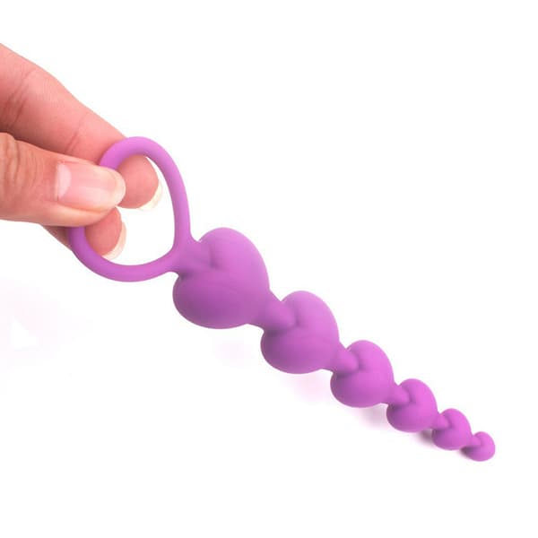 Stora analpärlor butt plug anus prostatamassage dildo silikon Black