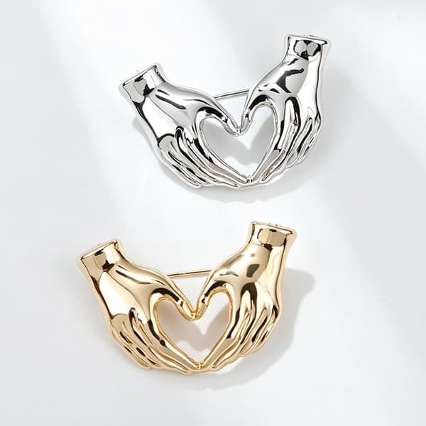 Håndbevegelse Hjertebrosjer for Unisex Kontor Uformell Fest Smykker A1