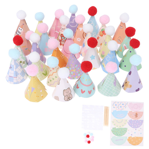 10 stk Minilue Bakekake Topper Dukkehuslue Bursdagslue Ch 4#-10Pcs