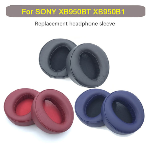 1 par utbytesöronkuddar för MDR-XB950BT XB950B1 N1 hörlurar Black