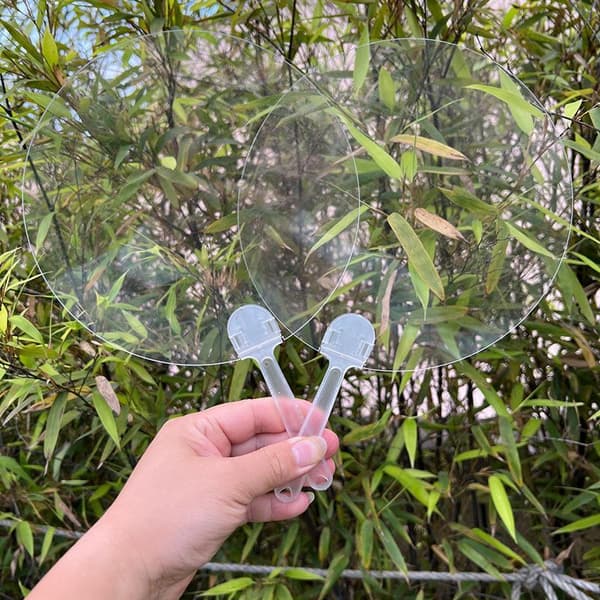 Plast Transparent Tom Fläkt Barn DIY Scenföreställning H A8