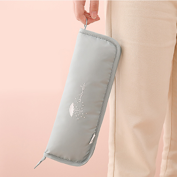 Lille Frisk Print Mønster Paraply Opbevaringspose Clutch Type Abso Blue