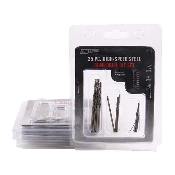 25 stk Mini Micro Twist Drill Bits 0,5mm-3mm W/ Aluminium Hand