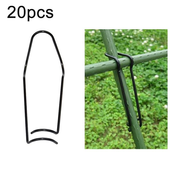 20 stk. hageklips for støtte, vekstutstyr, klatrestativ, espalier 20mm 20pcs